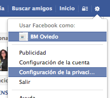 Configurar privacidad facebook